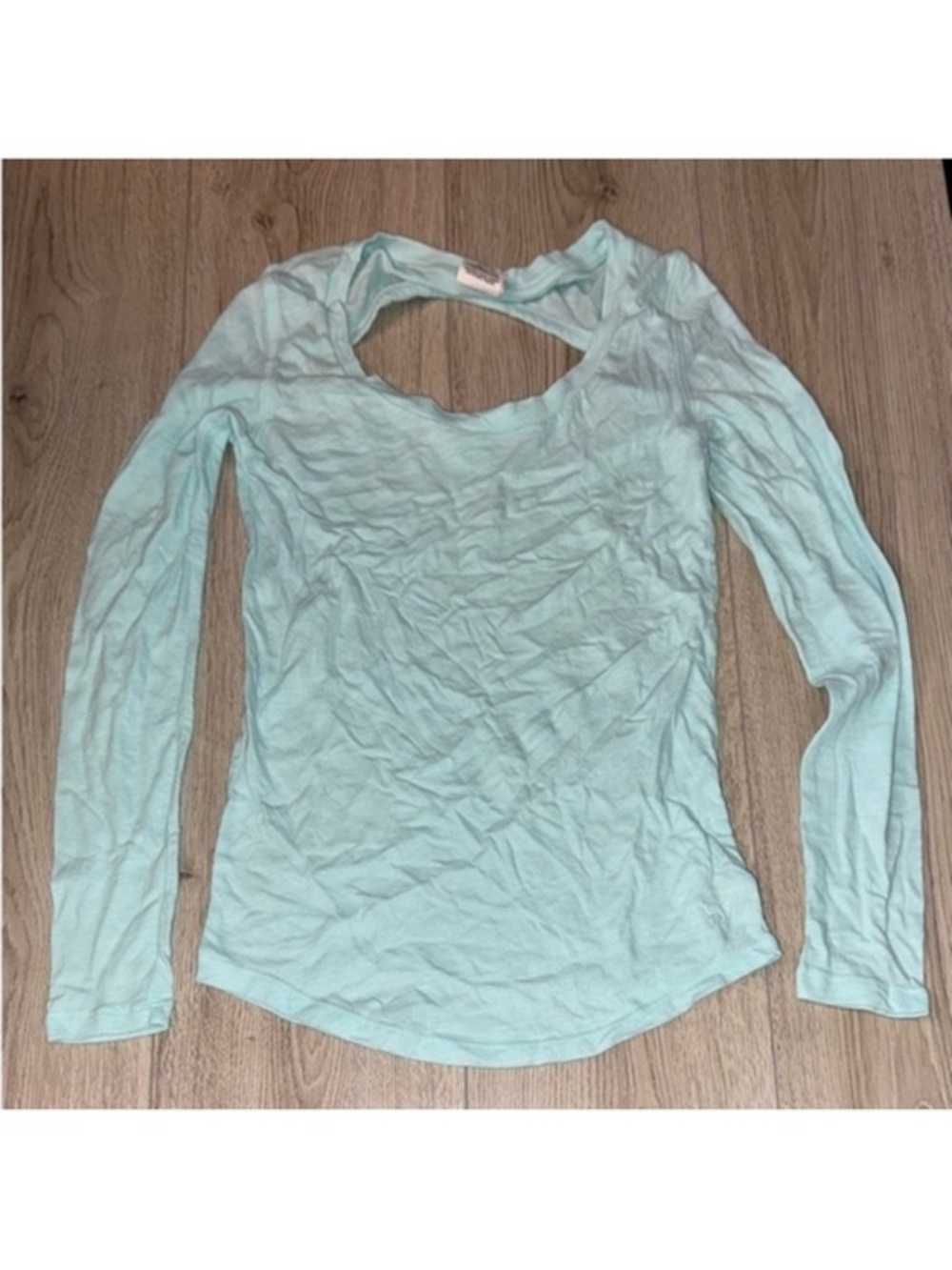Victorias secret pink blue long sleeve shirt top